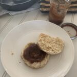 apple butter on biscuit